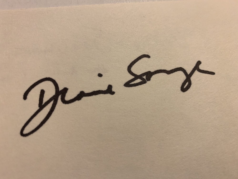 Diane Sawyer Autograph Signature Signed Card | eBay