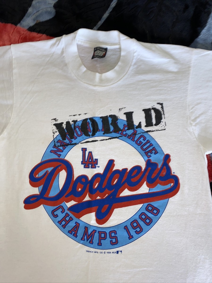 Vintage Official Los Angeles Dodgers 1988 World Series Champs T