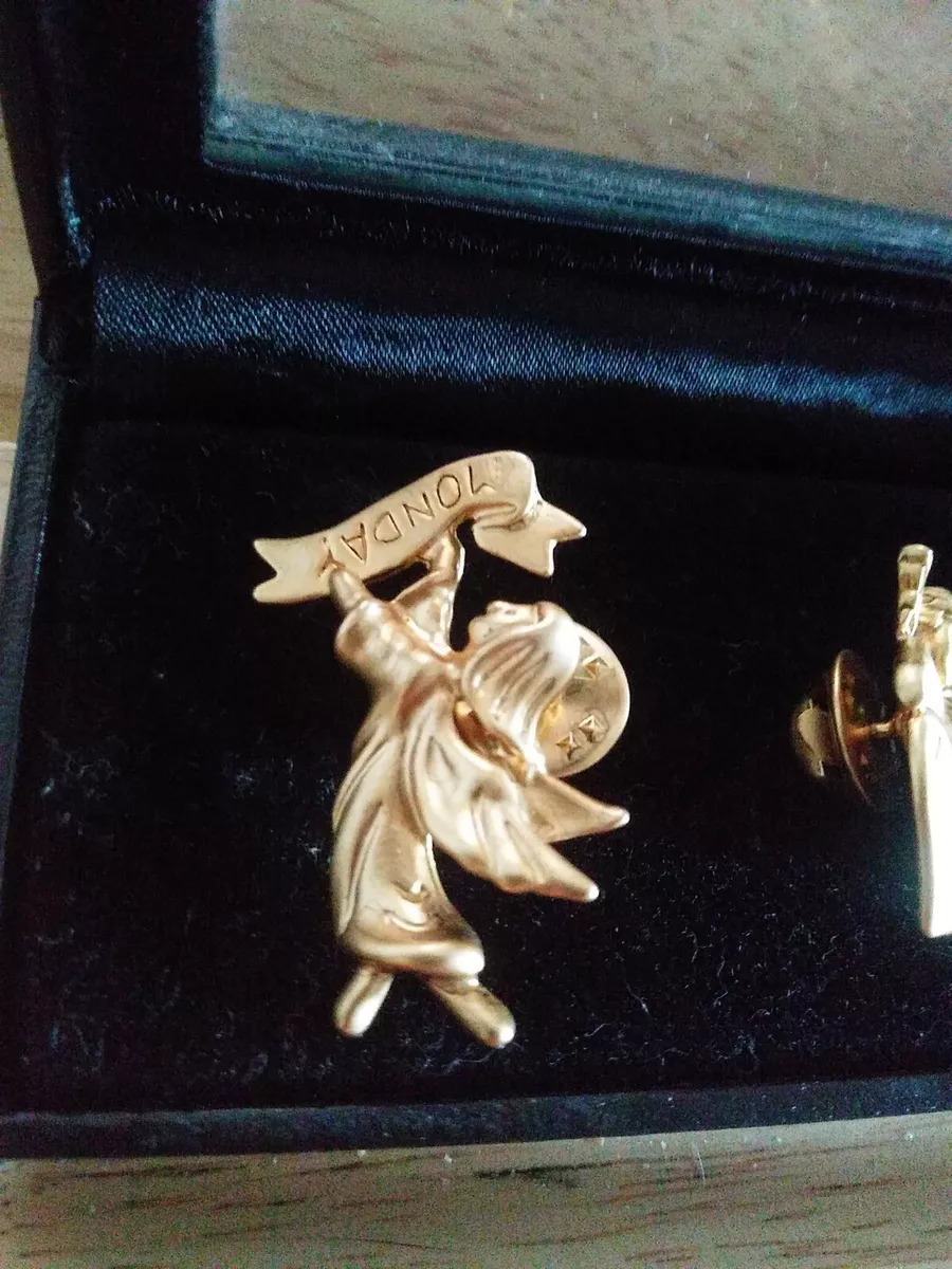 Vintage An Angel A Day Goldtone Pins by Two Sisters *Missing Wednesday -6  Pins!