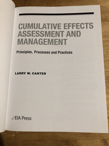 Cumulative Effects Assessment and Management Book - Picture 2 of 4