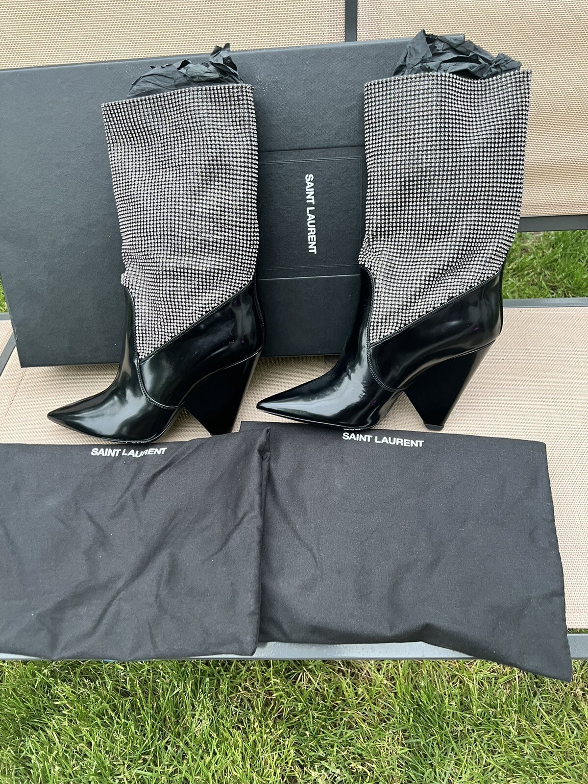 Stivali da donna Saint Laurent taglia 38 1 2