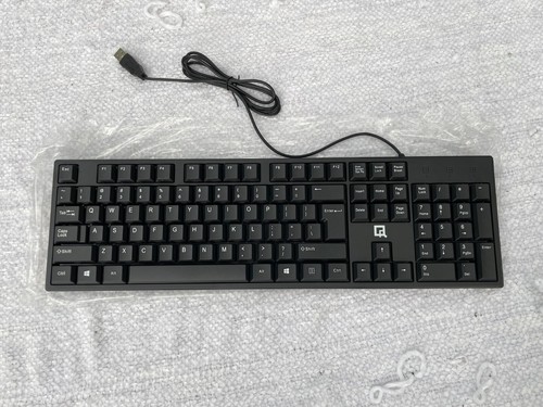 QR-70 Wired Keyboard With Wired Optical Mouse And USB Wifi Adapter Black NEW - 第 2/16 張圖片