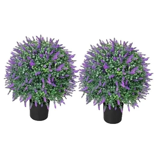 Decoración Floral Topiario Lavanda