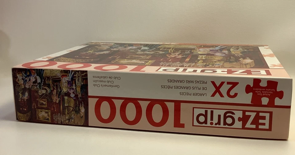 Master Pieces Jigsaw Puzzle - Gentlemen’s Club - Oversized EZ Grip 1000 Pieces - Image 4 of 4