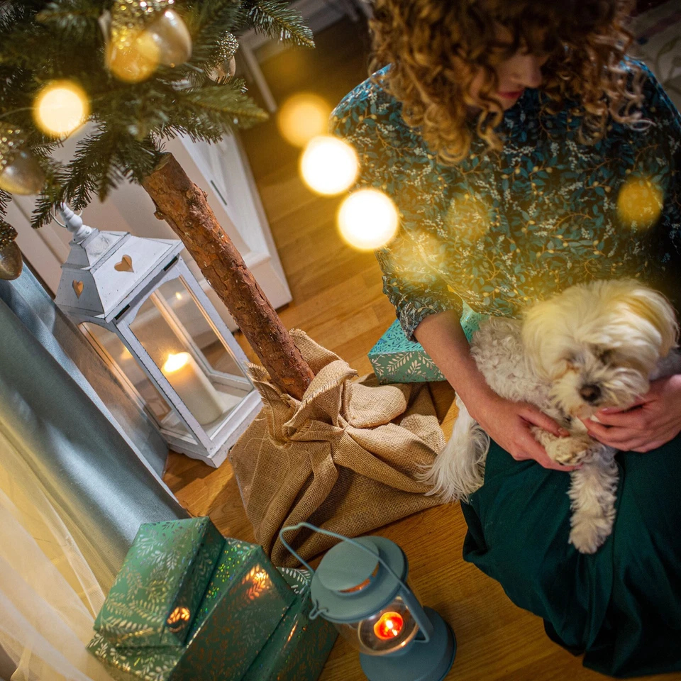 KADAX Weihnachtsbaum, Christbaum 160/180/220cm aus Kunststoff, Fichte mit Stamm - Bild 4 von 4