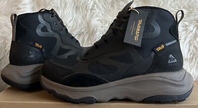 Teva Geotrecca RP 1129588 Men Black/Grey Mid Top Waterproof Hiking Boot Size 14