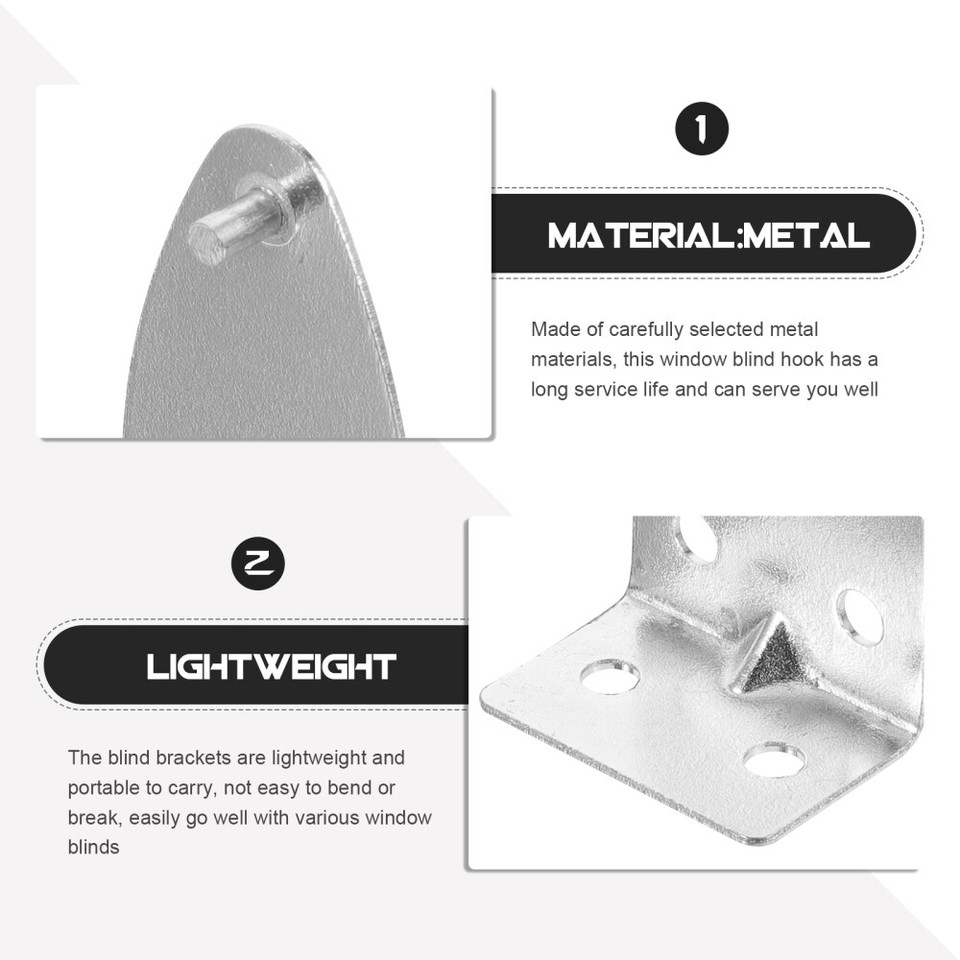 8 Pcs Curtain Clip Mini Blind Brackets Vertical Blinds Replacement