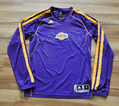Los Angeles Lakers Adidas Warm-up Long Sleeve Shirt Purple NBA