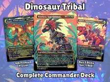 Dinosaur Commander Deck Pantlaza MTG EDH Anime Style Proxy Deck