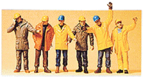 NEW  : Preiser 1:50 Workmen in Outdoor Clothing Figures 68214 SHIPS FROM CHICAGO - Image 3 of 3