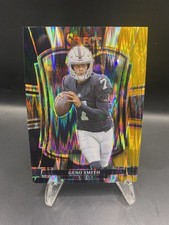 2025 Panini Select - Premier Level Geno Smith #105 Black  & Yellow Shock Prizm