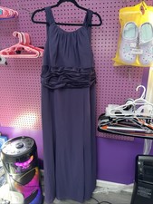David’s Bridal Purple Bridemaid Dress Sz 22 Women’s Needs To Be Cleaned
