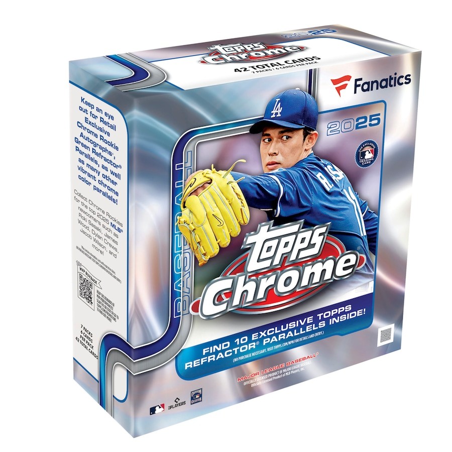 2025 TOPPS CHROME FANATICS EXCLUSIVE MEGA BOX 20-BOX CASE MLB