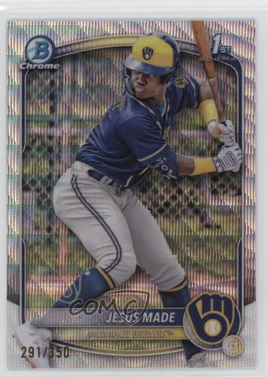 2025 Bowman Chrome Prospects Wave Refractor 291/350 Jesus Made #BCP-50 0ho9