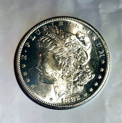 1882 S $1  MORGAN SILVER DOLLAR Gem BU Dripping Luster - C 9841X