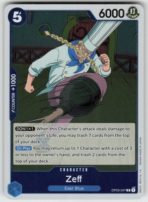 Foil Zeff OP03-047 Rare Pillars of Strength Near Mint