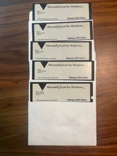 Microsoft Excel for Windows 4.0 5.25" Floppy Disk Lot UNTESTED 