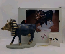 Cow Parade "Tutancowmon" 9126 Westland Giftware Figurine Vtg 2000 Orig Box/Tag