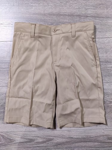 Lands End Shorts Boys Size 8 Beige School Uniform Bottoms Active Chino