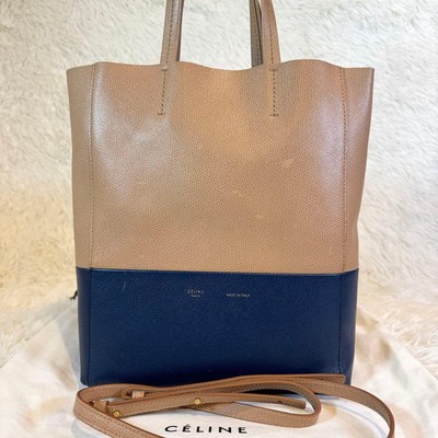 CELINE Vertical Cover Small 2Way Leather Bicolor