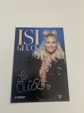 Karta z autografem Isi Glück ” Malle & Beerkönig 2026 & Music ” DSDS 2026