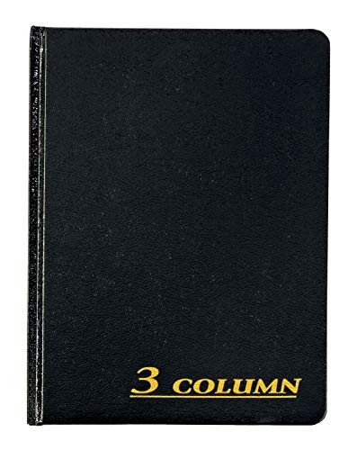 Account Book, 7 x 9.25 Inches, Black, 3-Columns, 80 Pages (ARB8003M) 1 - Picture 2 of 5