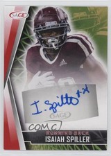 2022 SAGE Low Series Auto Red Isaiah Spiller #A-IS Rookie Auto RC