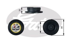 Coolant Tank Cap Fits Chevrolet Land Rover MG Opel Rover Vauxhall GATES RC246