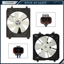 Electric Radiator Condenser Cooling Fan Assembly For 2006-2011 Honda Civic