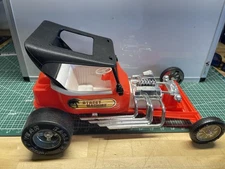 Vtg Street Machine Hot Rod T Bucket Car American Plastic Toys Rat rod Ford 17"