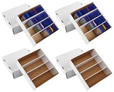 4 Pack Sports Card Boxes 3120 Count Cardboard Card Storage Box White Bulk Card S