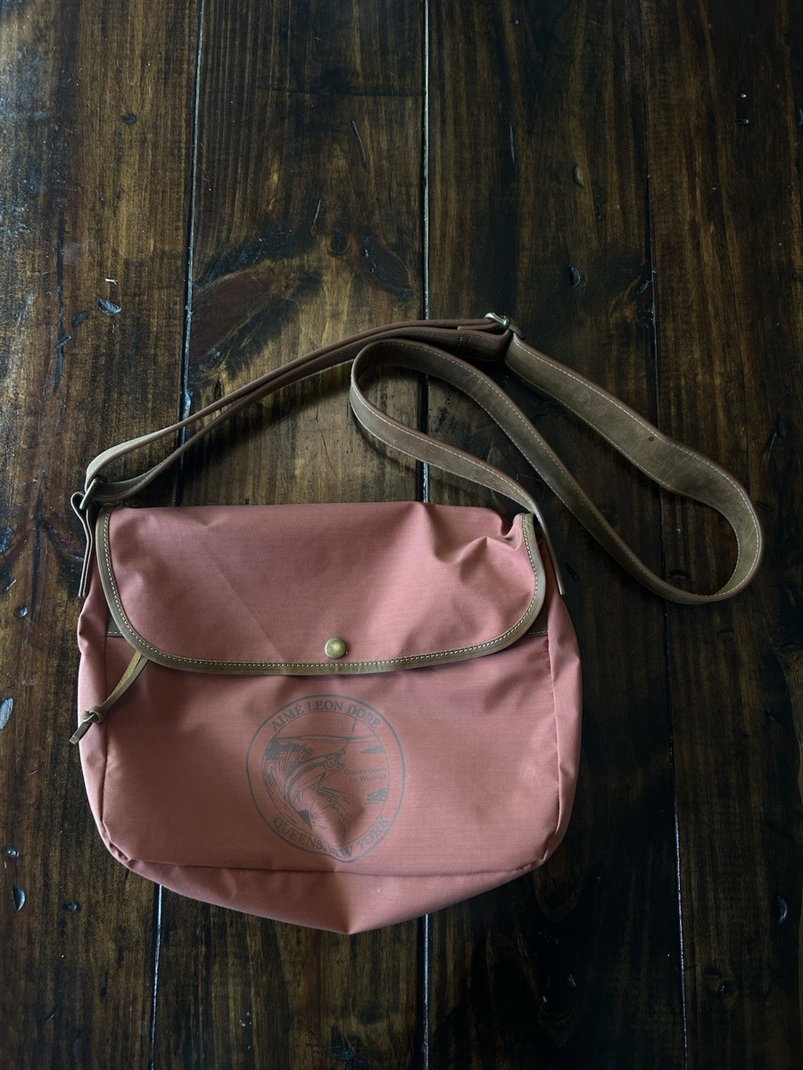 Aimé Leon Dore Woolrich Rust Shoulder Bag Logo Zipper Inner