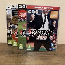 Sega Football Manager 2013 2016 2017 2018 PC Mac Linux Bundle 4 Videospiele sehr guter Zustand