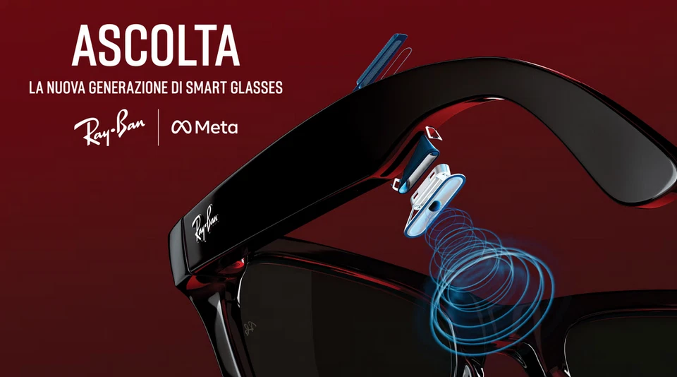 Ray-Ban Meta Gen 2 RW4012 Wayfarer 6628MF50 TRANSITION BLU. Calibro 50mm (Small) - Immagine 4 di 4