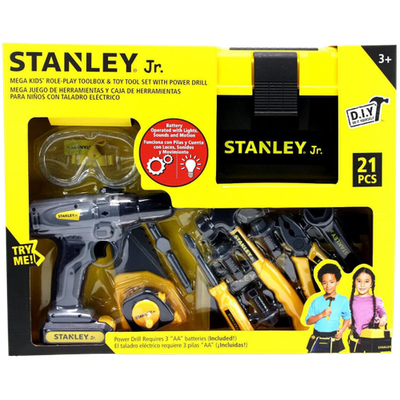 #ad Stanley Jr 21 Piece Kids Toolbox Set $25.99