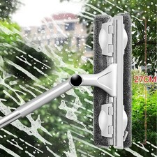 Telescopic Rod Window Cleaner Long Handle Brush Glass Washing Tool UK Stock