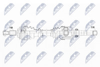 NTY Antriebswelle NPW-PE-019 FüR 308 Peugeot 2 SW THP 110 130 Vti Bluehdi 100