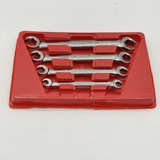 Snap-on Rxfs605b 4pc Usa Sae Double Flare Nut 6 Point Line Wrench Set