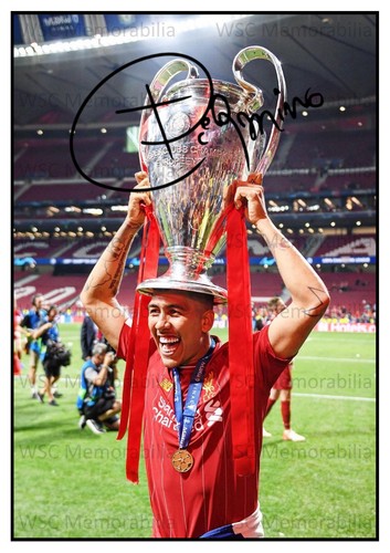 12499. Roberto Firmino Signed Pictures (A4 Prints) Liverpool Brazil Hoffenheim