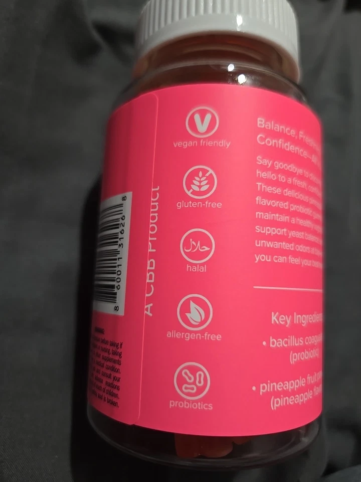 PERFECTO equilibrio de pH vaginal y gomitas probióticas mujeres, probiótico bacilo coagulante Foto 3 de 4