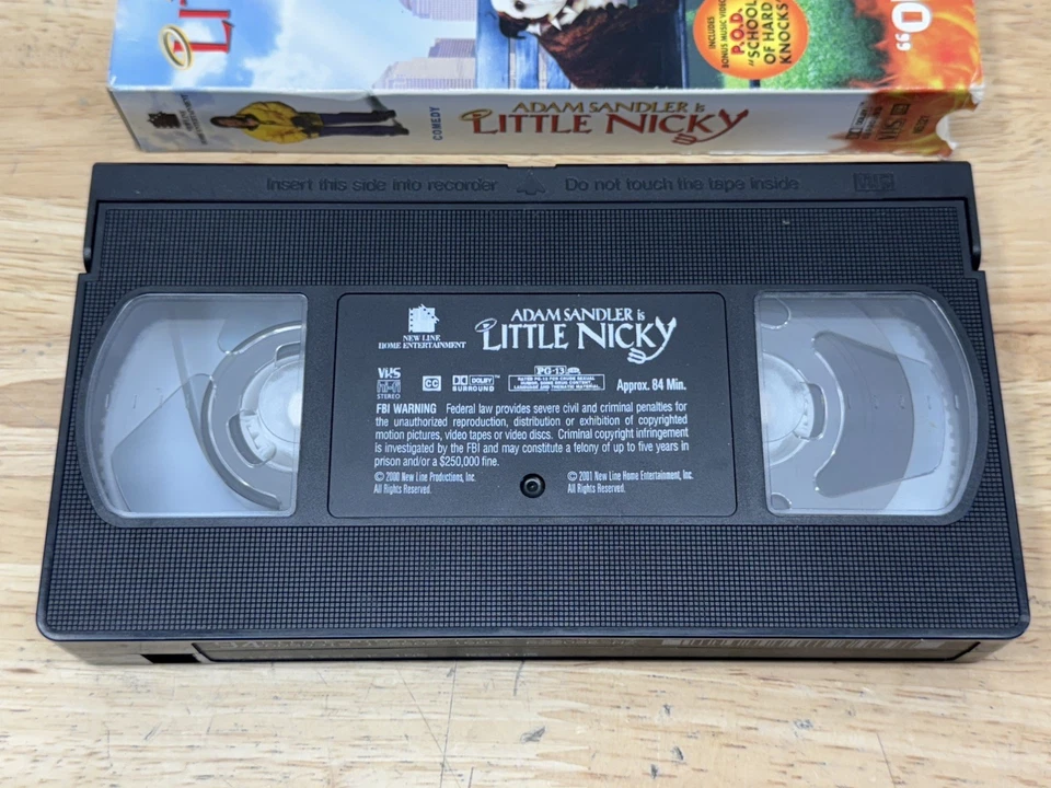 Little Nicky (2000) VHS Tape (PG-13) Adam Sandler Comedy - Image 3 of 4