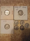 Mercury Silver Dime Lot Of 8