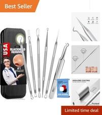 Elite 6-Piece Pimple Popper Kit in Surgical Steel - Travel Case Included