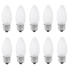 10 x Glühbirne Kerze 60W E27 MATT Glühbirnen Glühlampen Glühlampe 60 Watt Kerzen