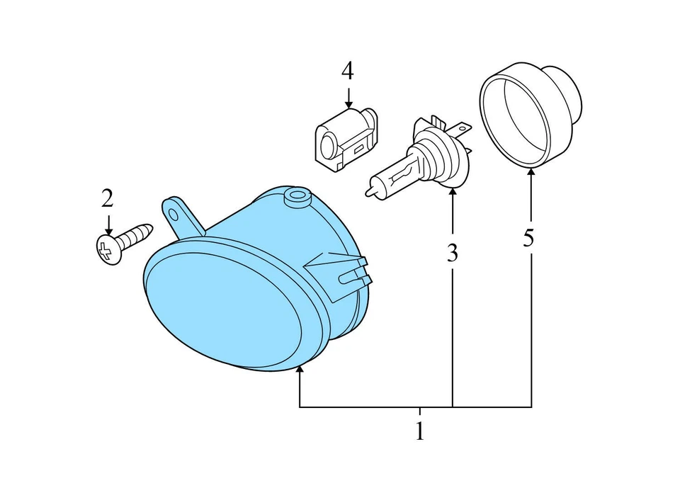 AUDI A6 2005-2008 - Luz antiniebla delantera izquierda/lámpara 4F0941699 Foto 4 de 4