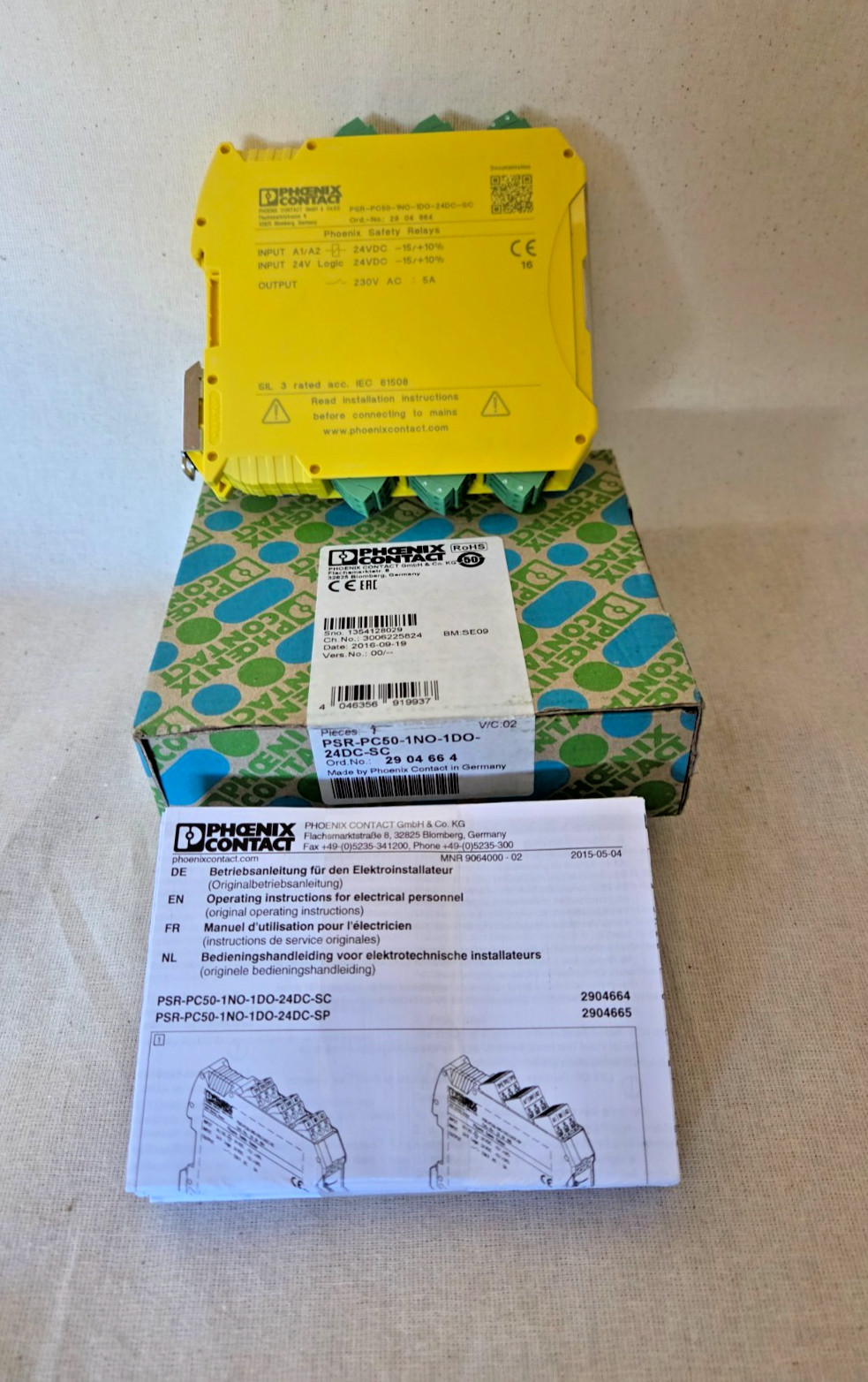 Phoenix Contact Coupling Relay PSR-PC50-1NO-1DO-24DC-SC 2904664 Made in Germany