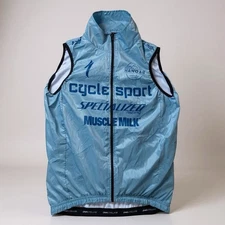 DNA Cycling Brand Men's Wind Vest Size XS Made in Italy blue