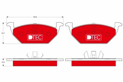TRW GDB1984DTE Bremsbelagsatz, Scheibenbremse für Seat Vw Audi Skoda Ora