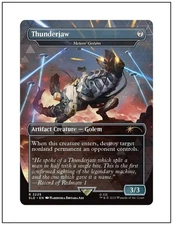 1x Thunderjaw - Meteor Golem, Horizon Zero Dawn Secret Lair MTG NM