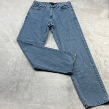 Calvin Klein Jeans Men 34 Blue Medium Wash Straight Leg 100 Cotton Denim Y2K